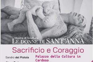 I bozzetti per la realizzazione di un Monumento alle donne coraggio di Sant&#039;Anna si spostano al Palazzetto della Cultura di Cardoso