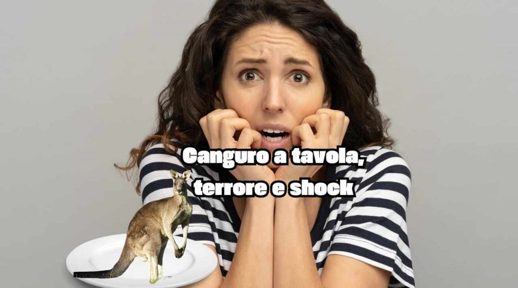 Canguro nel piatto, orrore e incredulità