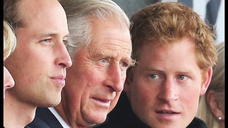 William, Carlo e Harry da giovani