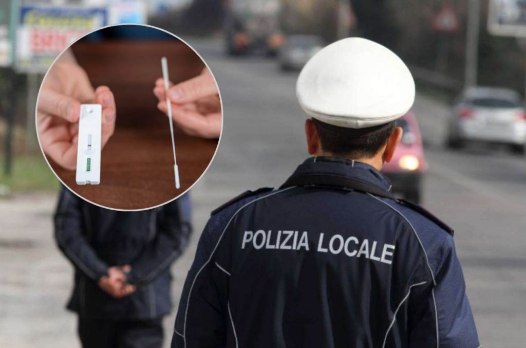 Posto di blocco e tampone anti droga