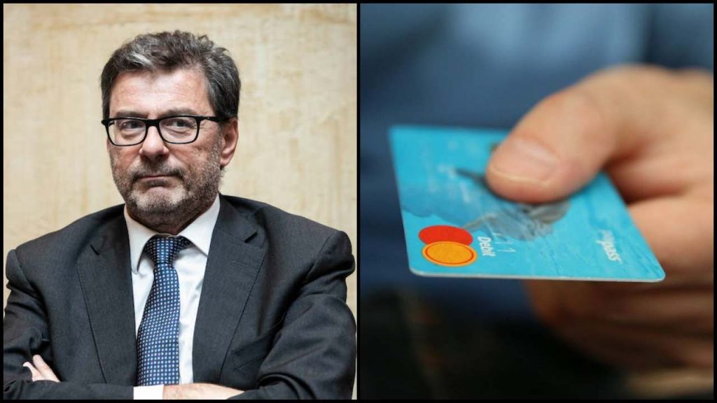 Giorgetti e carta di credito