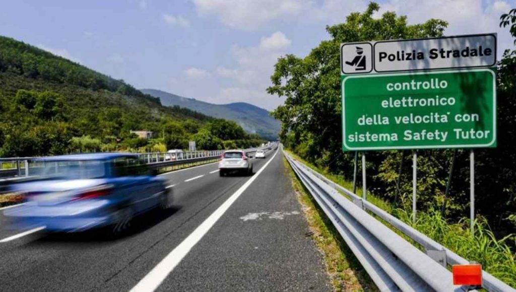 Controllo della velocità in autostrada