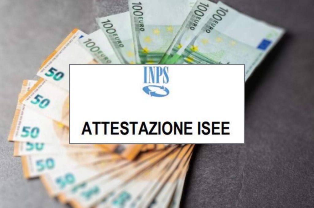 Banconote euro e attestazione ISEE